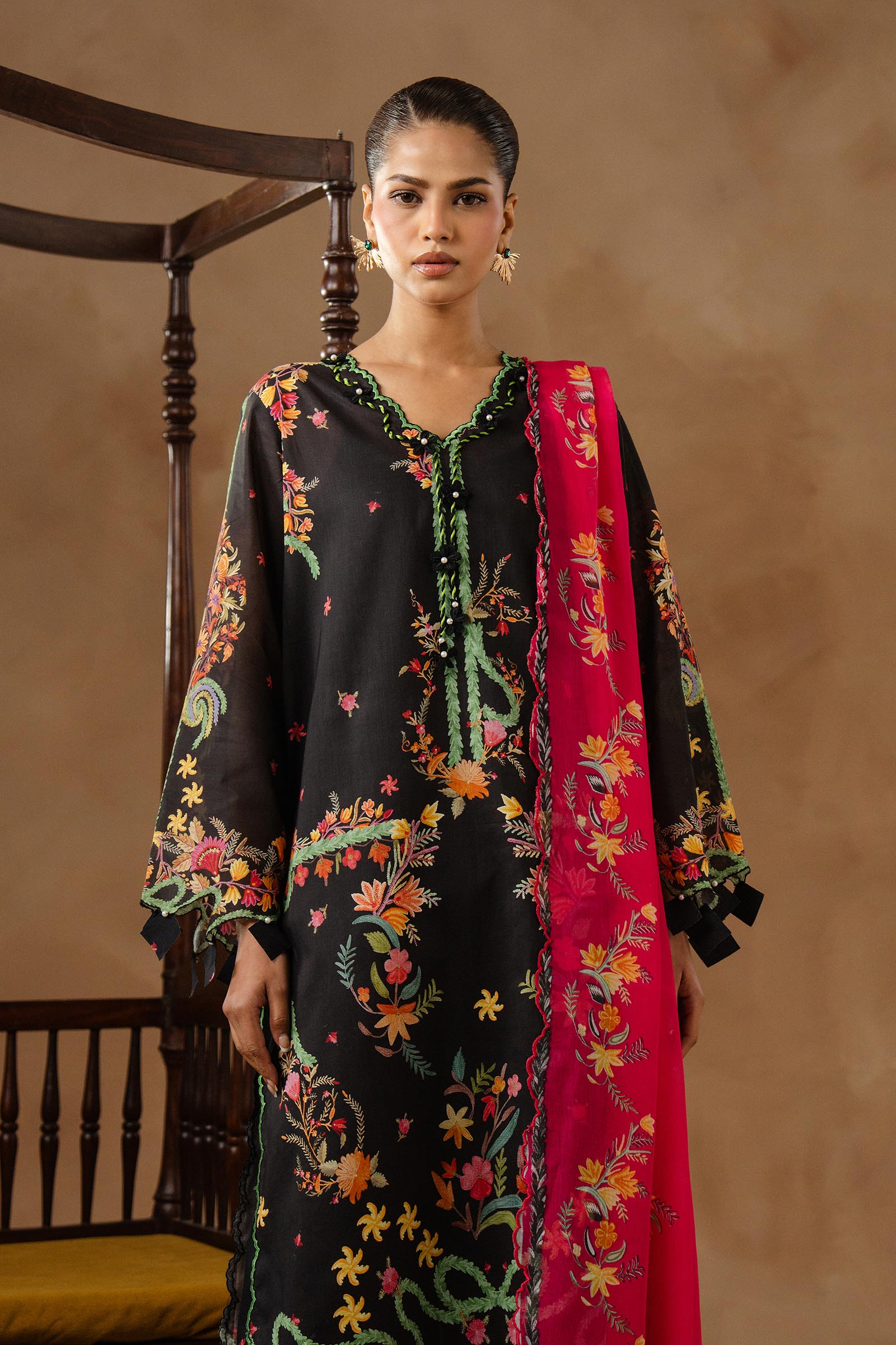 Unstitched Muzlin Lawn 3 Piece Suit