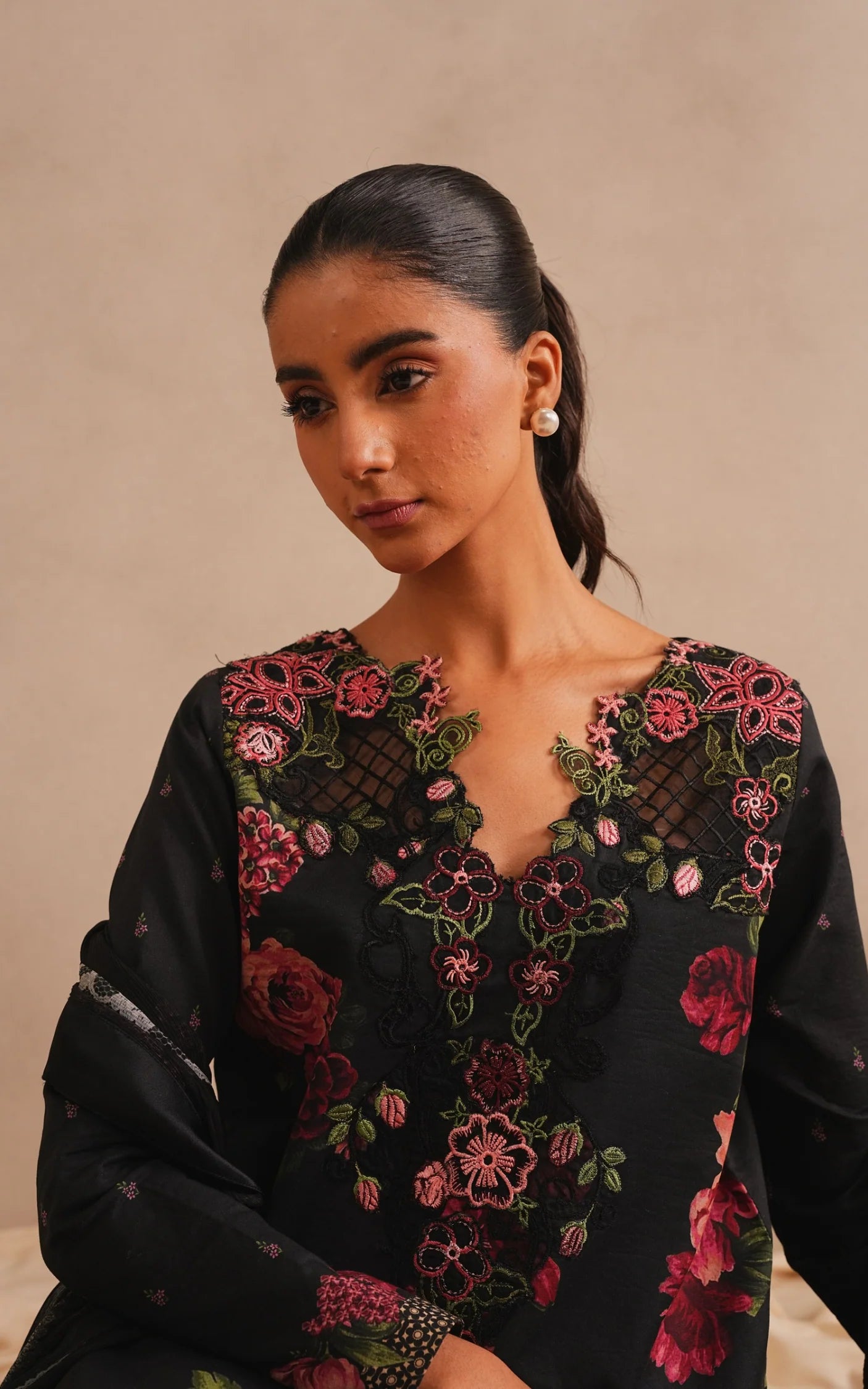 Azure Bloom MSSL-07 | 3pcs Embroidered Unstitched Summer