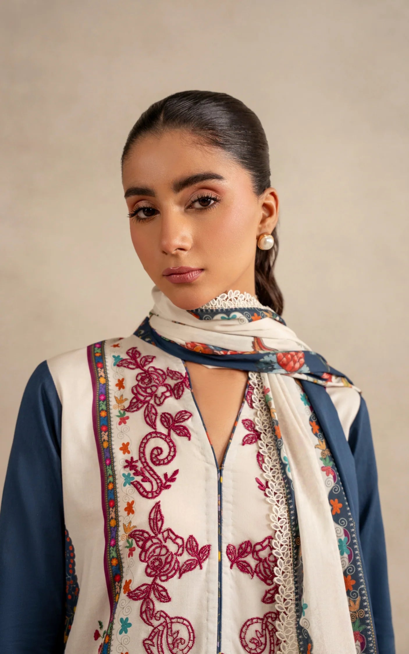 Saffron Soul MSSL-10 | 3pcs Embroidered Unstitched Summer