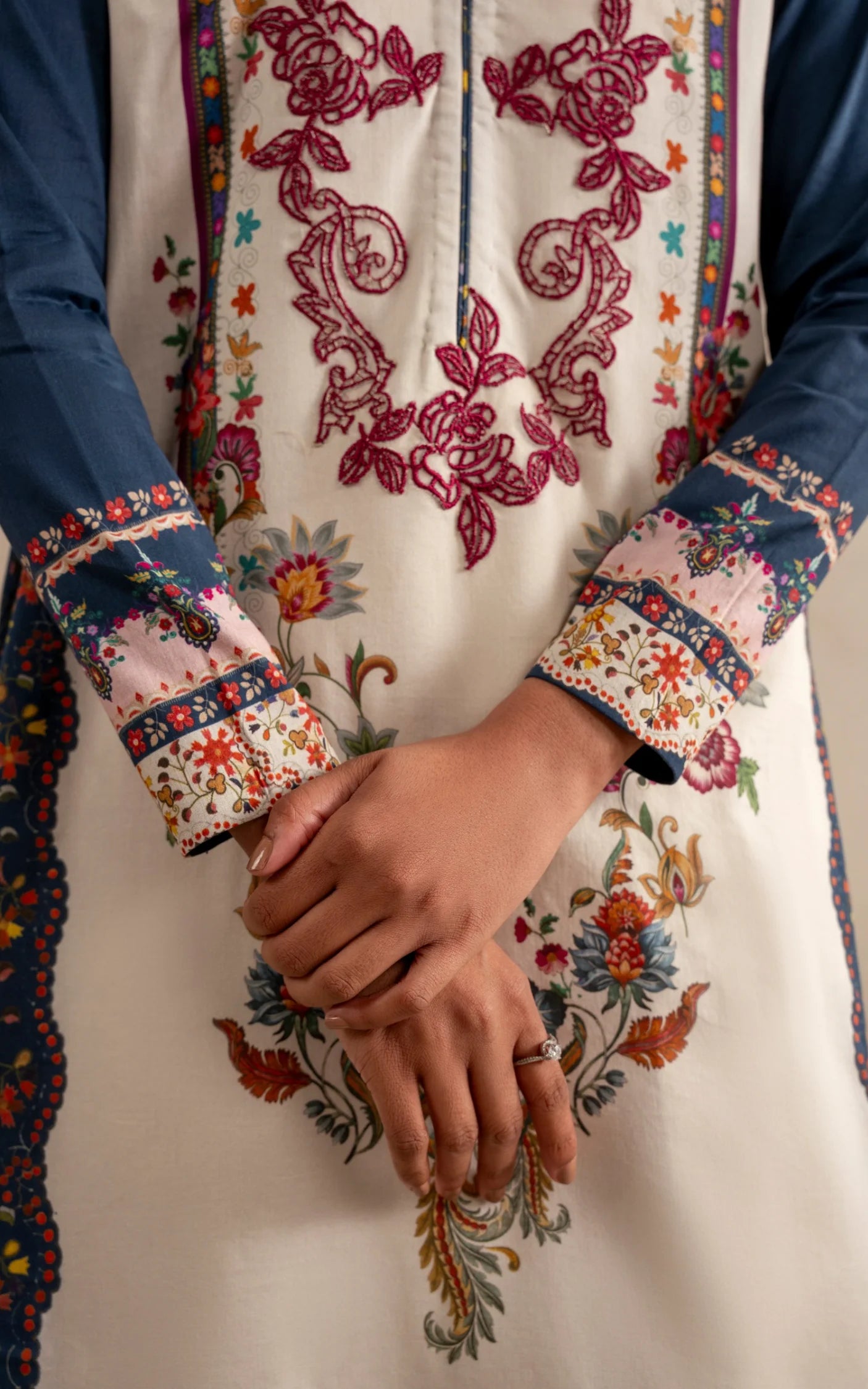 Saffron Soul MSSL-10 | 3pcs Embroidered Unstitched Summer