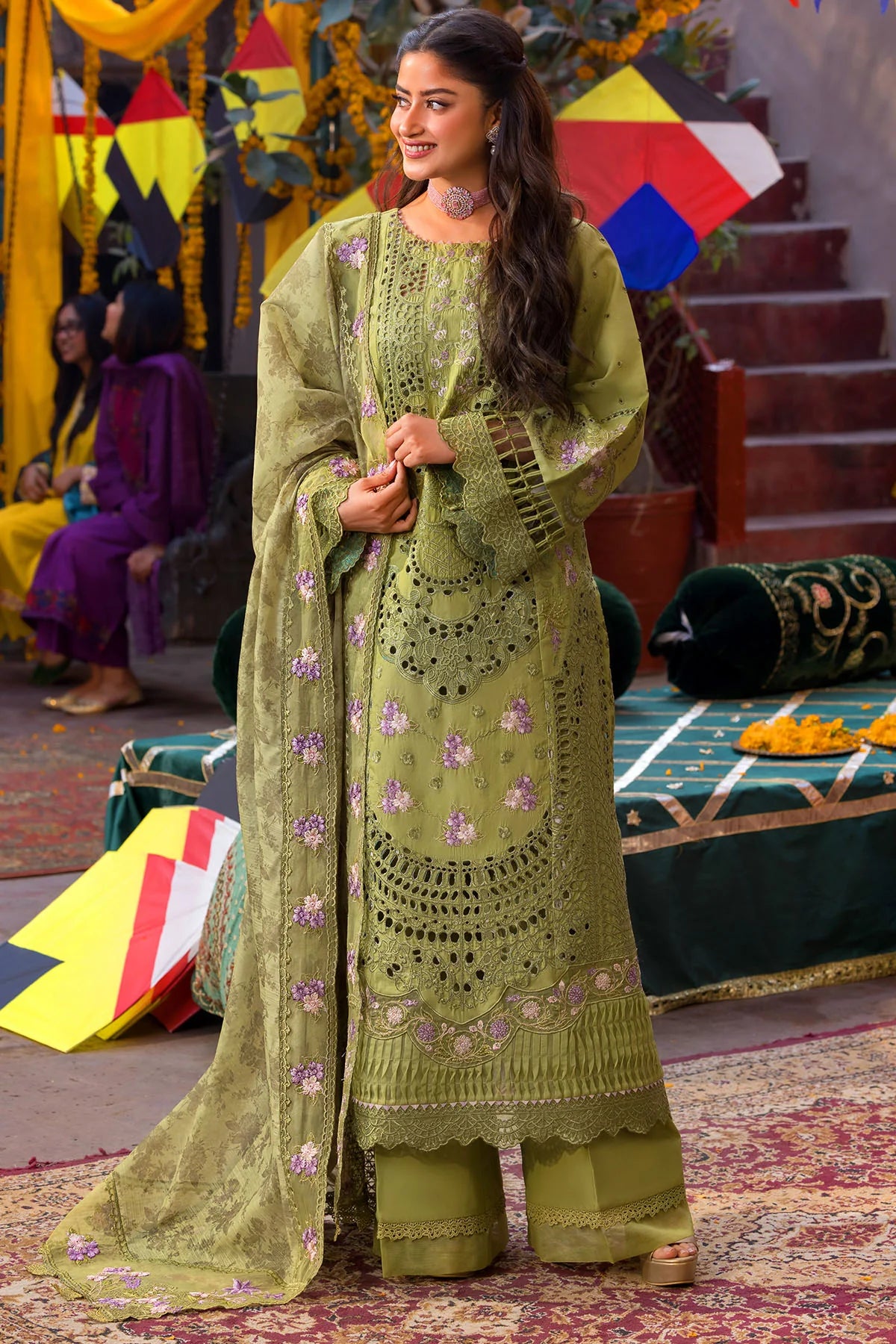 5932-NISA EMBROIDERED LAWN UNSTITCHED