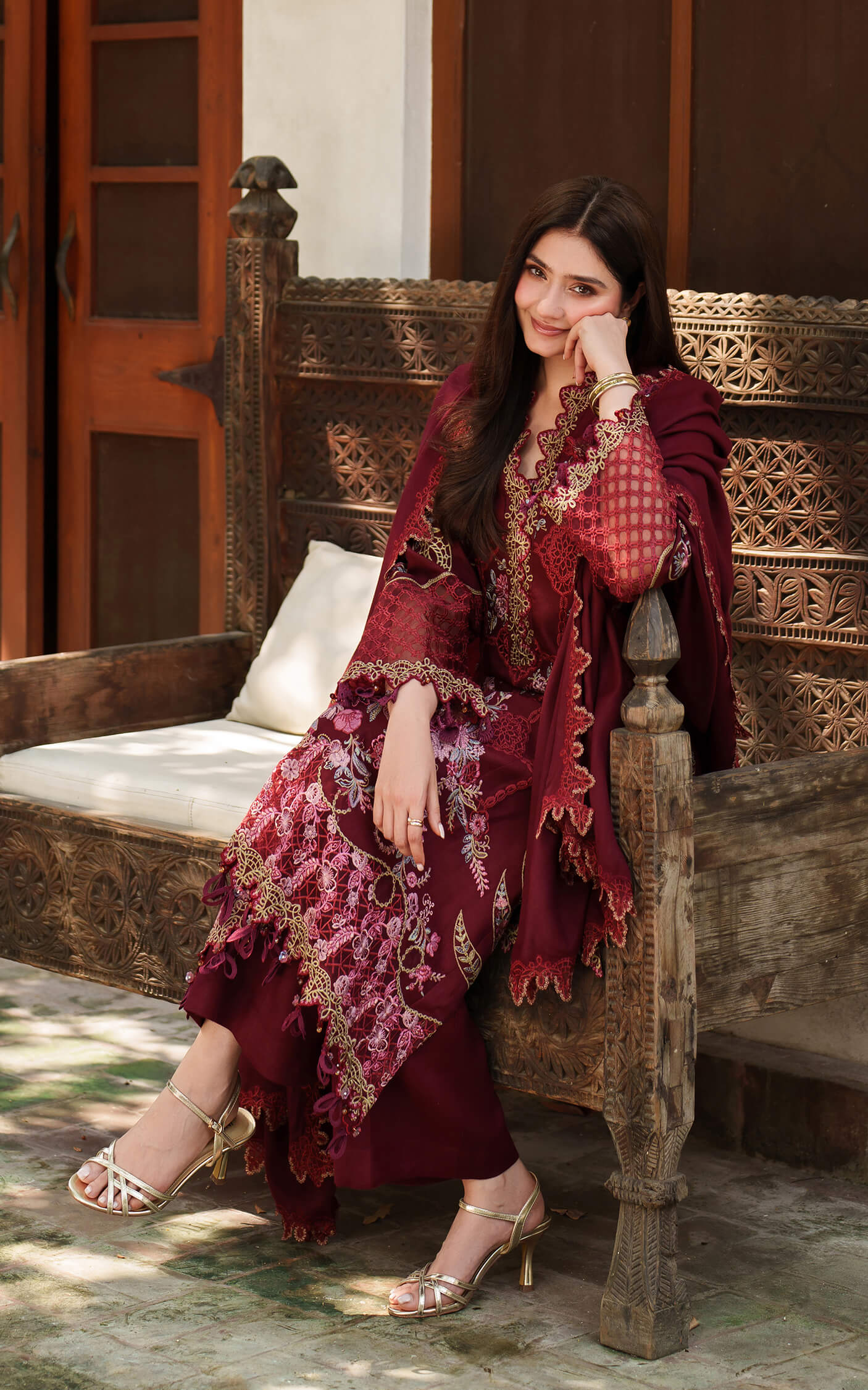 Mira LWC25-05 | 3pcs Embroidered Unstitched Winter