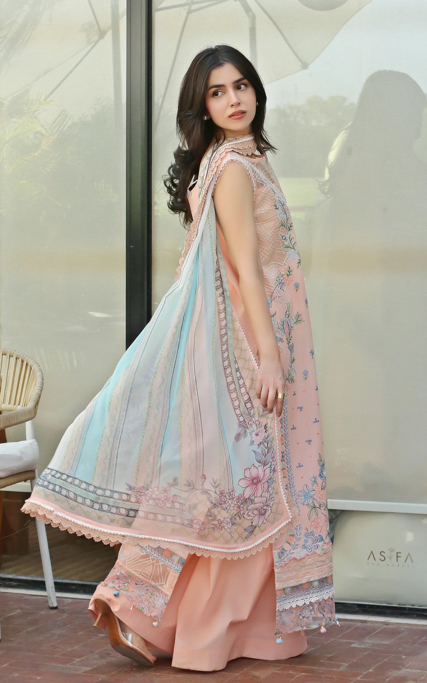 Peach Garden (SL26-05) | 3pcs Embroidered Unstitched Summer