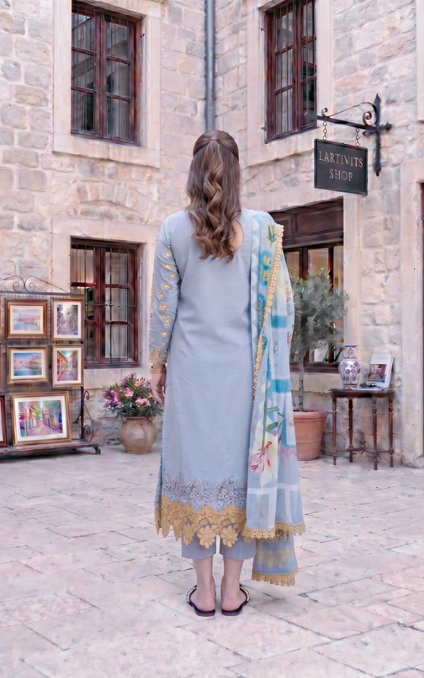 Ash Elegance (SL26-07) | 3pcs Embroidered Unstitched Summer