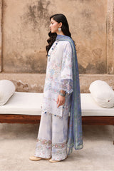 VINTAGE PETAL-3PC PRINTED LAWN SUIT