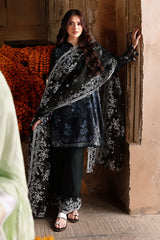 NOIR ESSENCE-3PC PRINTED & EMBROIDERED LAWN SUIT