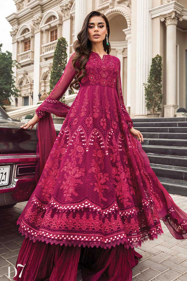 Maria B - Design 07 Pure Silk Chiffon Collection Style 2