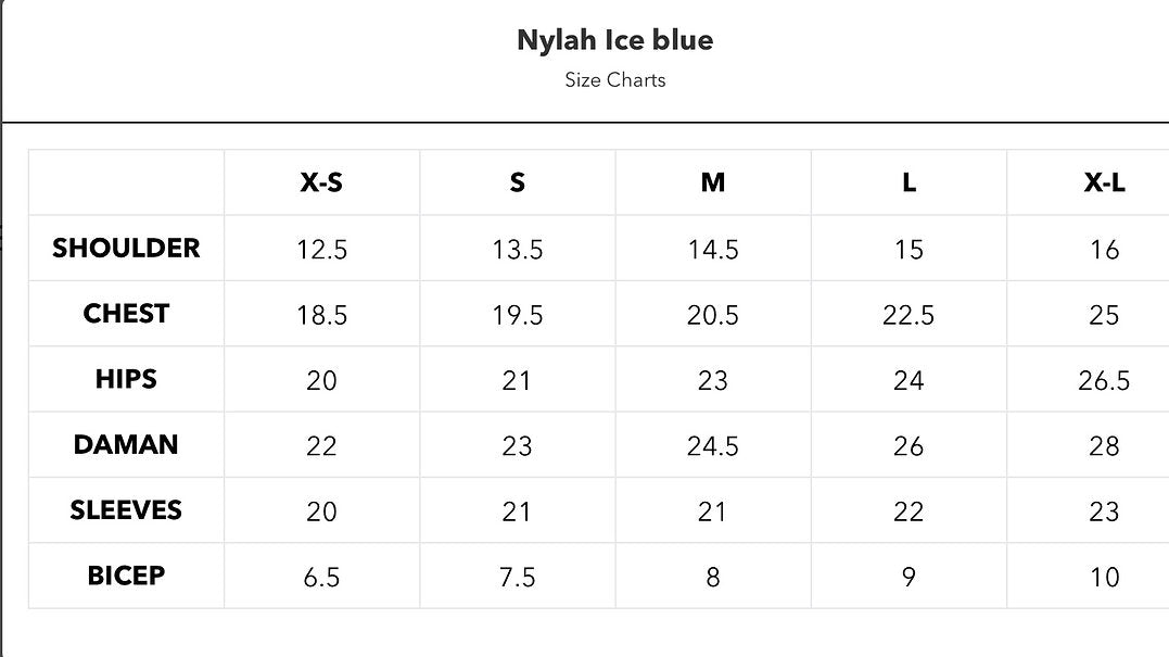 NYLAH ICE BLUE