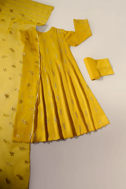 RAANI ( YELLOW DUPATTA SET )