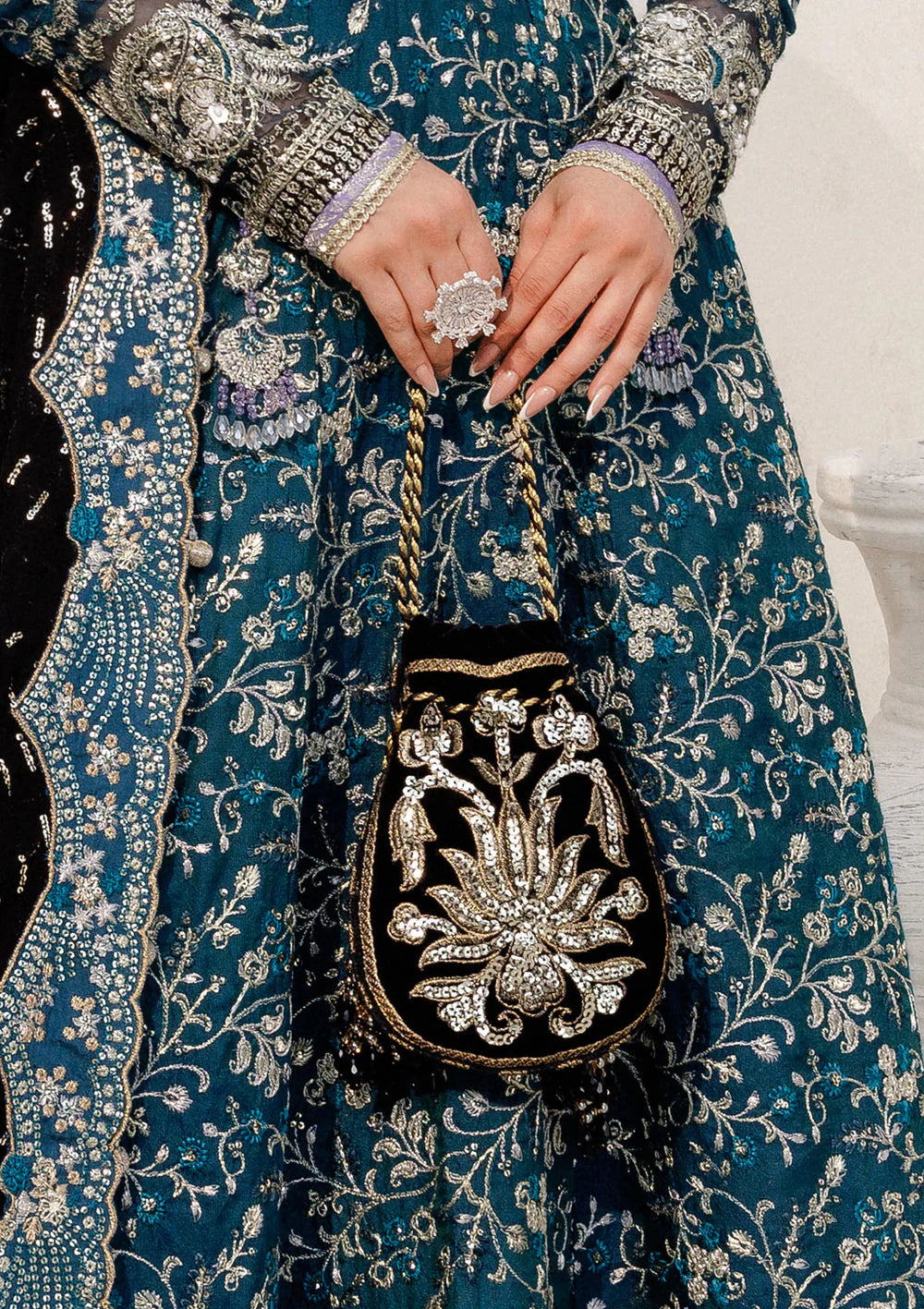 WEDDING FESTIVE '25 - VOL. 2 - BLACK VELVET POTLI