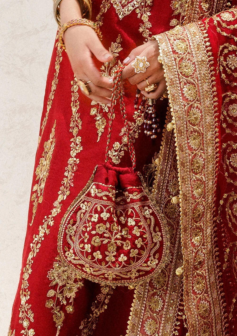 WEDDING FESTIVE '25 - VOL. 2 - RED SILK POTLI