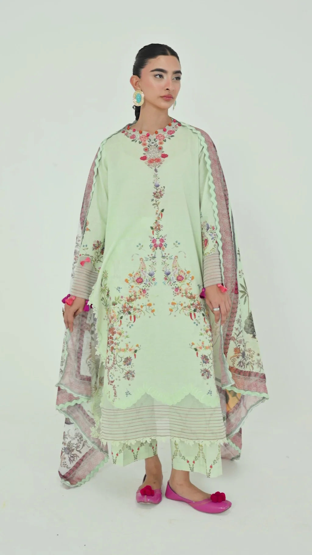 Unstitched Printed 3 Piece Lawn Suit