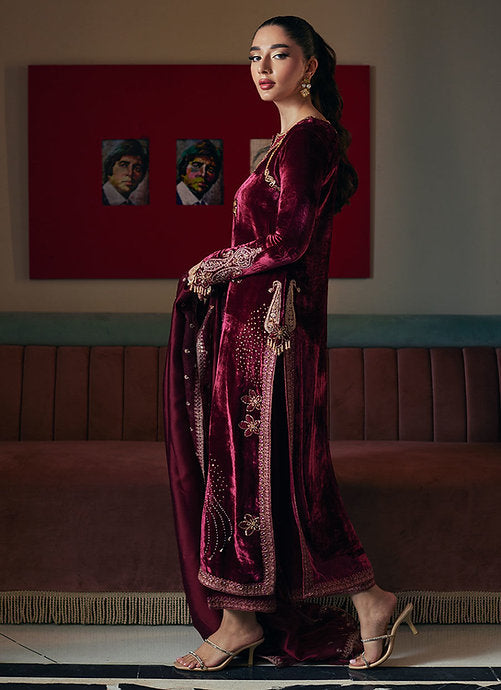 VERINA CRIMSON SHIRT AND DUPATTA