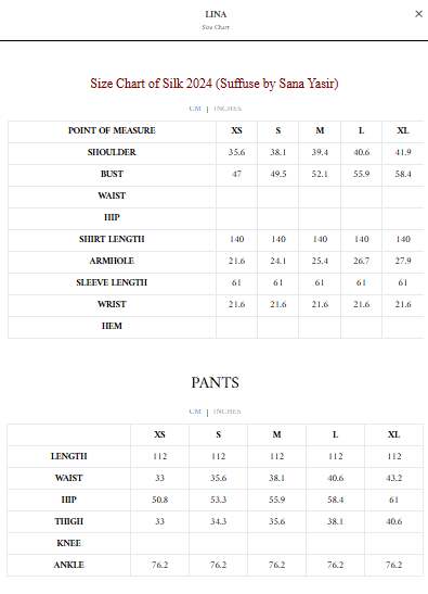 SUFFUSE -LINA - SOLD OUT