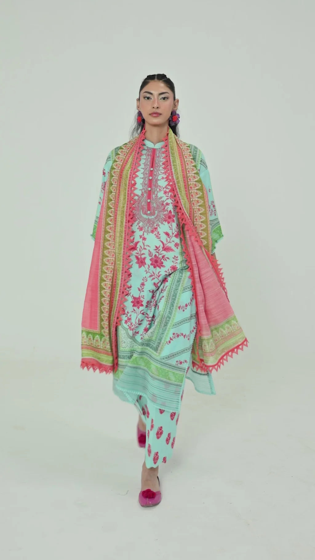 Unstitched Printed 3 Piece Lawn Suit