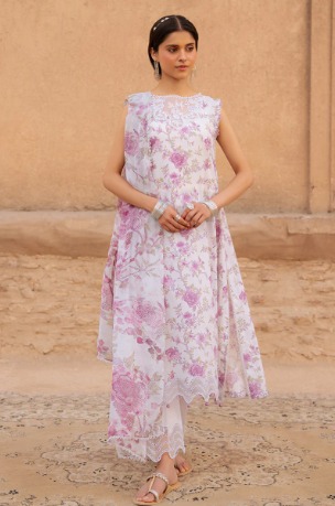 LILAC HINT-3PC PRINTED LAWN SUIT