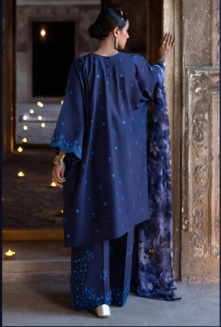 STAR GAZE-3PC EMBROIDERED LAWN SUIT