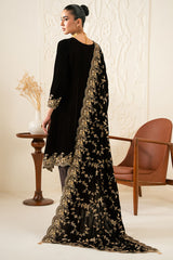 RUSTIC RADIANCE-3PC VELVET EMBROIDERED PRET